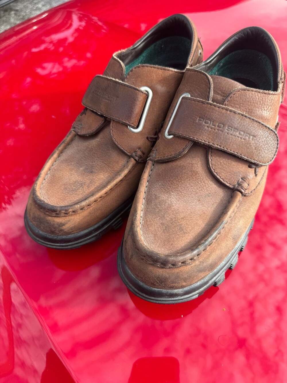 Polo Sport Ralph Lauren Brown Leather Loafers